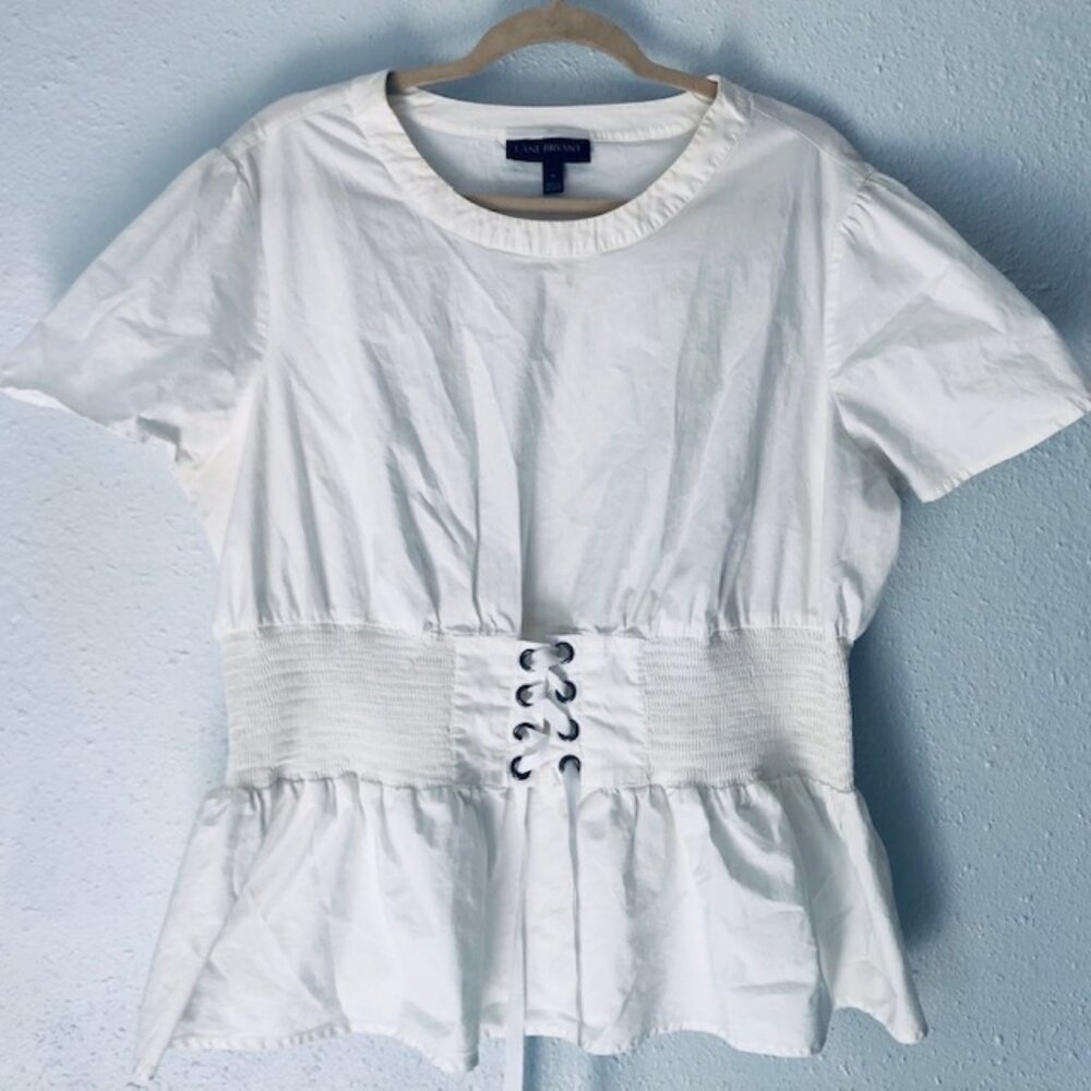 Lane Bryant White Tunic